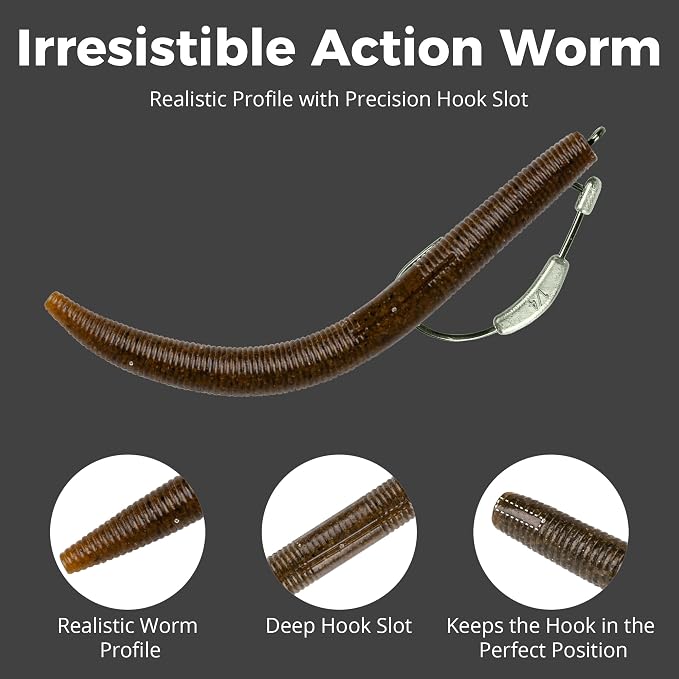 30/50/78/100Pcs Senko Worms Kit – 4"/5" Soft Plastic Fishing Lures with Salt Impregnation for Bass Fishing