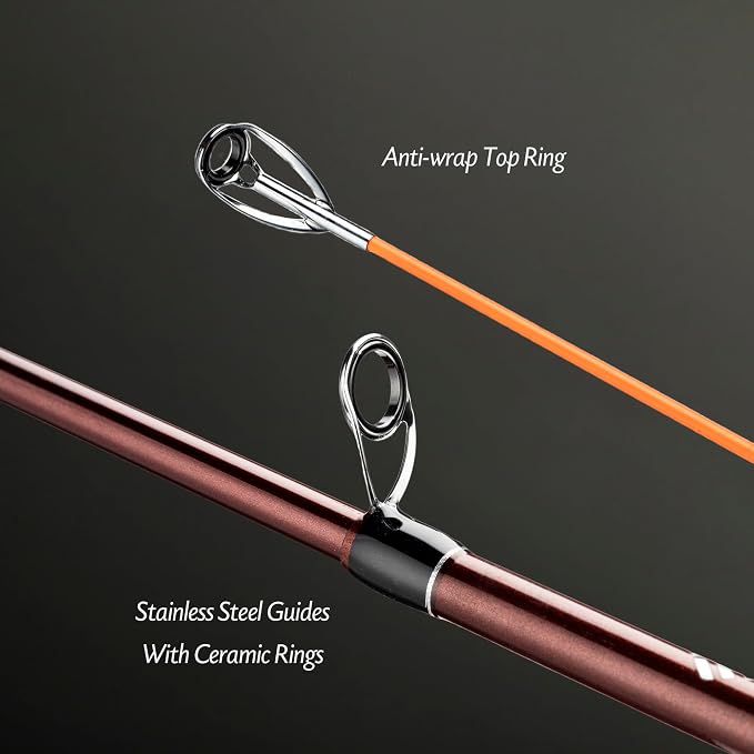EOW XPEDITE Portable Telescopic Fishing Rods, Spinning & Casting, 24T Carbon Blanks & Solid Carbon Tip, Cork Handle, Travel Rod, Short Collapsible Rods