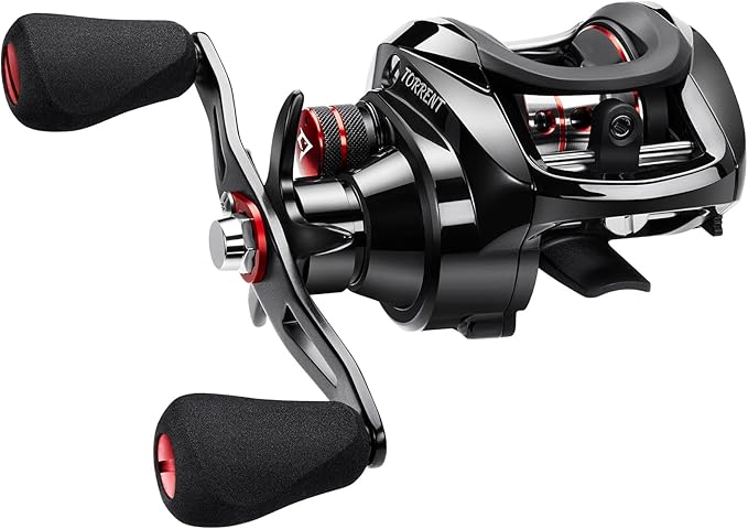 Piscifun Torrent Baitcaster Fishing Reel, 18LB Carbon Fiber Drag Baitcasting Reel, Magnetic Braking System Casting Reel