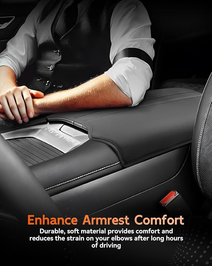 CDEFG for 2025 2026 Nissan Armada Center Console Cover Armrest Box Cover for Armada (SV, SL, Platinum, Pro-4X, Platinum Reserve) Accessories Console Arm Rest Protector