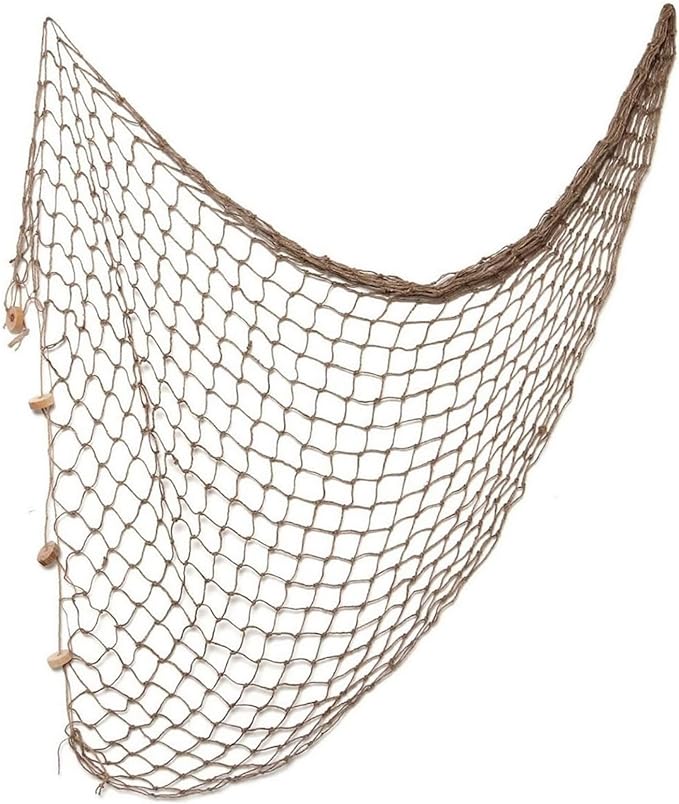 WINOMO Decorative Fishing Net Decor Natural Fish Net Party Decoration Fish Net Decoration for Wall Home Decoration Photographing Accessory, 80x40 inch