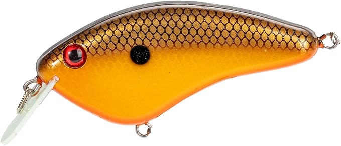 Strike King Hardliner Fishing Lure, Flat Sided Crankbait, Circuit Board Lip, Extra Tight Wobble, Size 4 Treble Hooks