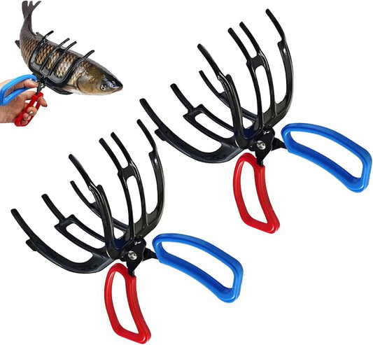3 Claw Fish Gripper, 2026 Upgraded Metal Fishing Pliers Gripper, Multifuctional Fish Grippers for Fishing, Fish Grabber Tool for Most Freshwater Fish and Crab