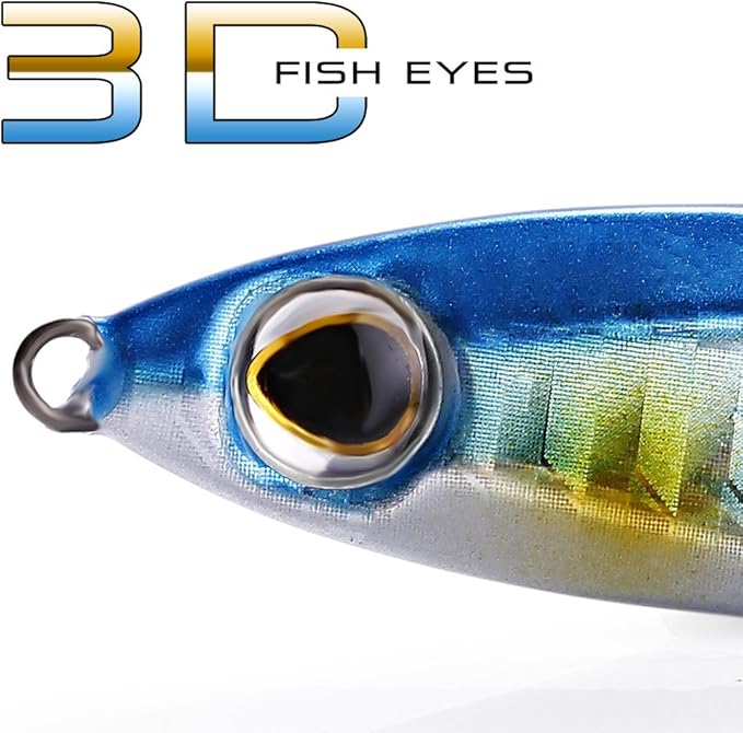 Sougayilang Jigs Fishing Lures Sinking Metal Spoons Micro Jigging Bait