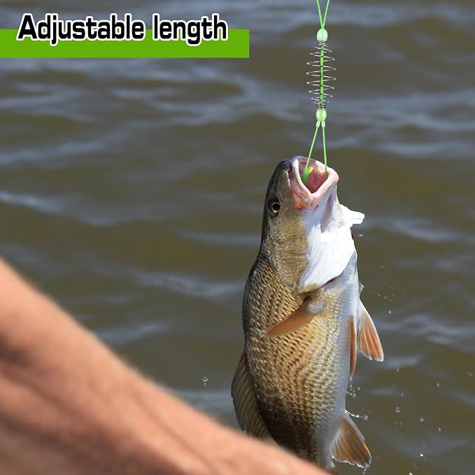 Teenyyou 9 Pack Carp Fishing Baits Hooks with Fishing Spring Carp Feeder Lure Trap Hook 6#-14# Full Size Bait Tackle