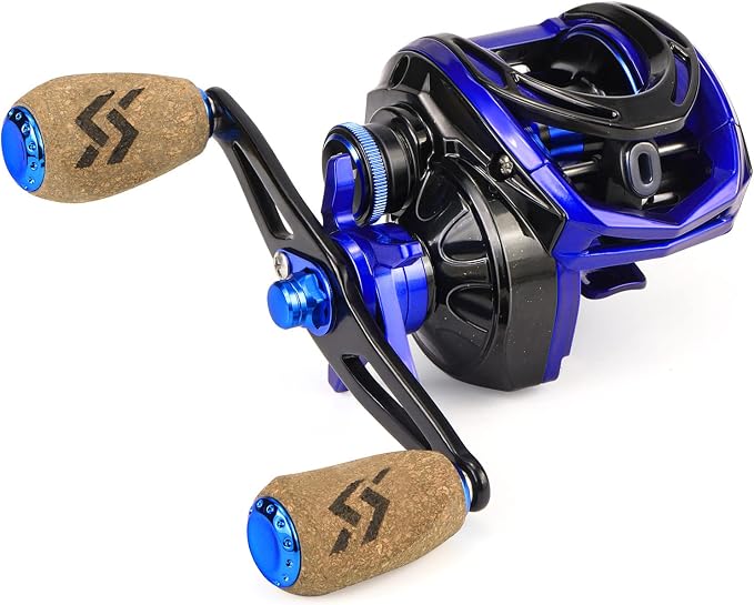 Sougayilang Baitcasting Reel, 7.0:1 Gear Ratio Super Smooth Power, 9 + 1 Shielded Ball Bearings Anti-Corrosion Baitcaster Reel Fishing Reel