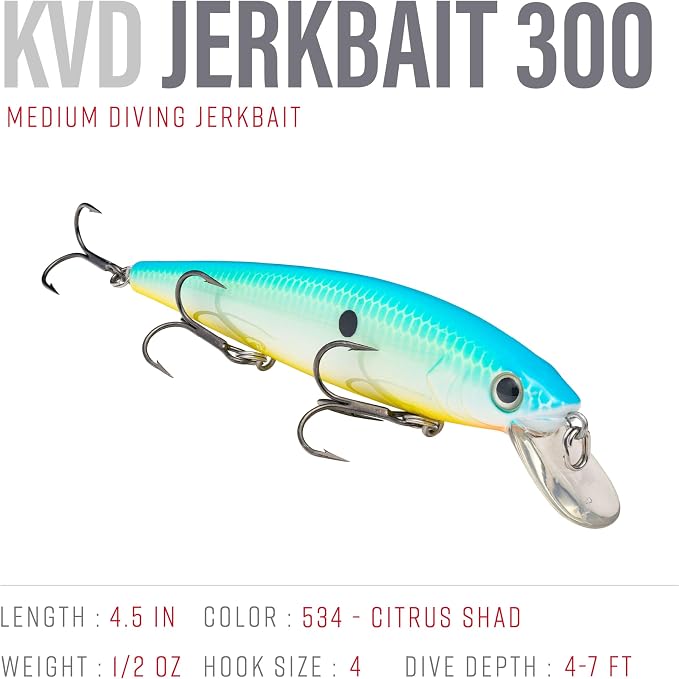 Strike King KVD Jerkbait 3 Hook