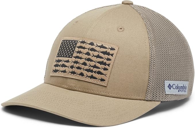 Columbia Unisex Adult PFG Logo Mesh Ball Cap