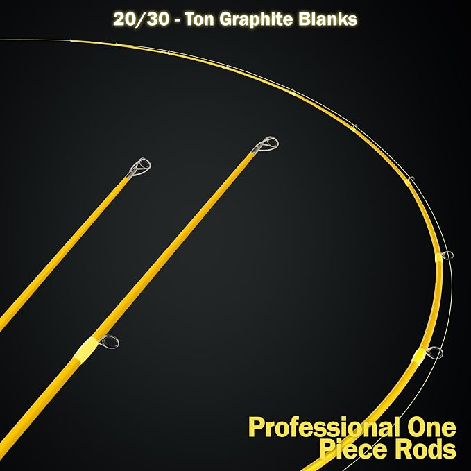 Next 1 Freshwater Bass Fishing Rod, 6'8"-7'6", 20/30-Ton Graphite, SeaGuide Zirconia Guides, 1-Piece Baitcaster Rod for Crankbait, Swimbait, BFS