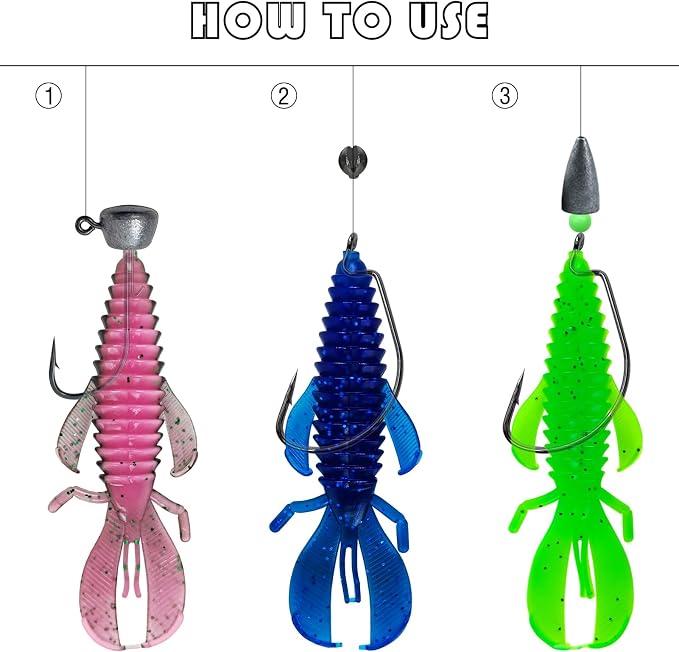 Soft Fishing Lures Kit Paddle Tail Swimbaits Plastic Worms Set Mixed Color Minnow Jerkbait Bass Lure Baitsfor Trout,Walleye,Crappie