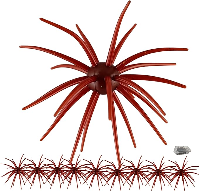 Creature Bait for Bass Fishing – Soft Plastic Fishing Lures, Fuzzy Dice & Sea Urchin Style Finesse Bait for Freshwater, Trout & Crappie with Tackle Box