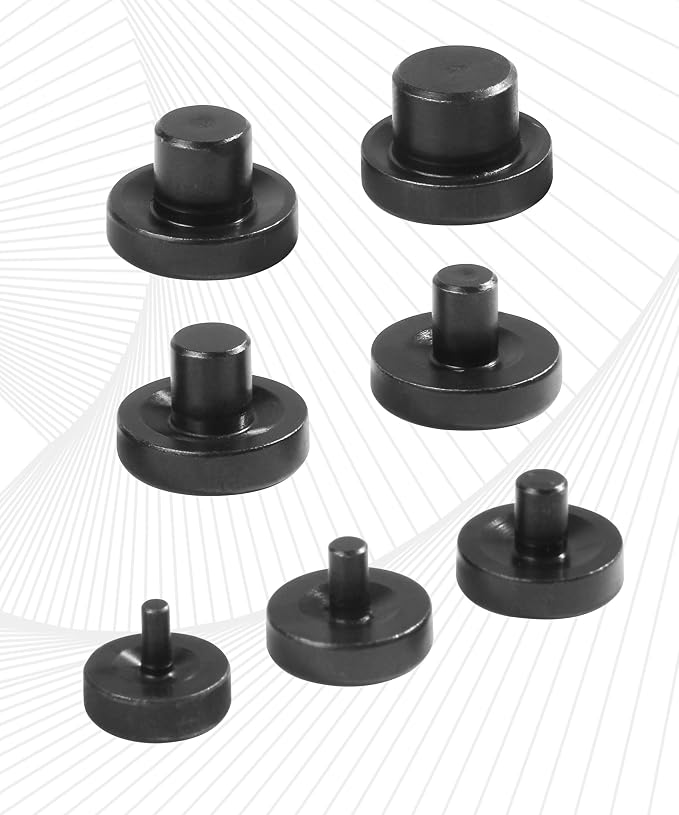 7PCS Double Flare Tool Adapters,Car Accessories Tubing and Flaring Tool Kit Replacement Head,Tubing and Flaring Tool Kit,Fit for 3/16,1/4,5/16,3/8,7/16,1/2,5/8 Inch Tube Expander Flaring