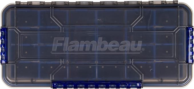Flambeau Outdoors Zerust MAX Waterproof Crank Bank | 24 Removable Zerust Anti-Corrosion Cups, Individually Protect and Store Crankbaits, Jerkbaits, Jointed-Baits, Poppers, 14" x 6.4" x 5.3"
