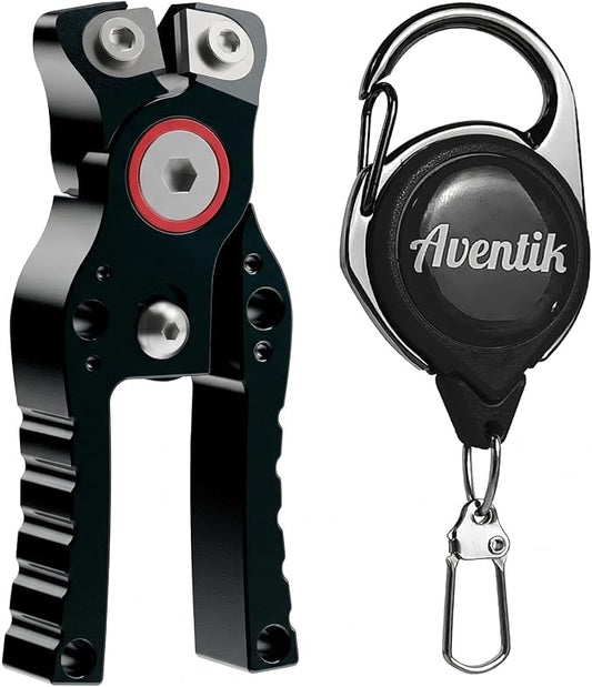 Fishing Line Cutter with Retractable Buckles, Tungsten Carbide Blade & Central Locking - Smooth, Corrosion-Resistant Cuts for Braid, Mono, Fluoro in Saltwater Fishing