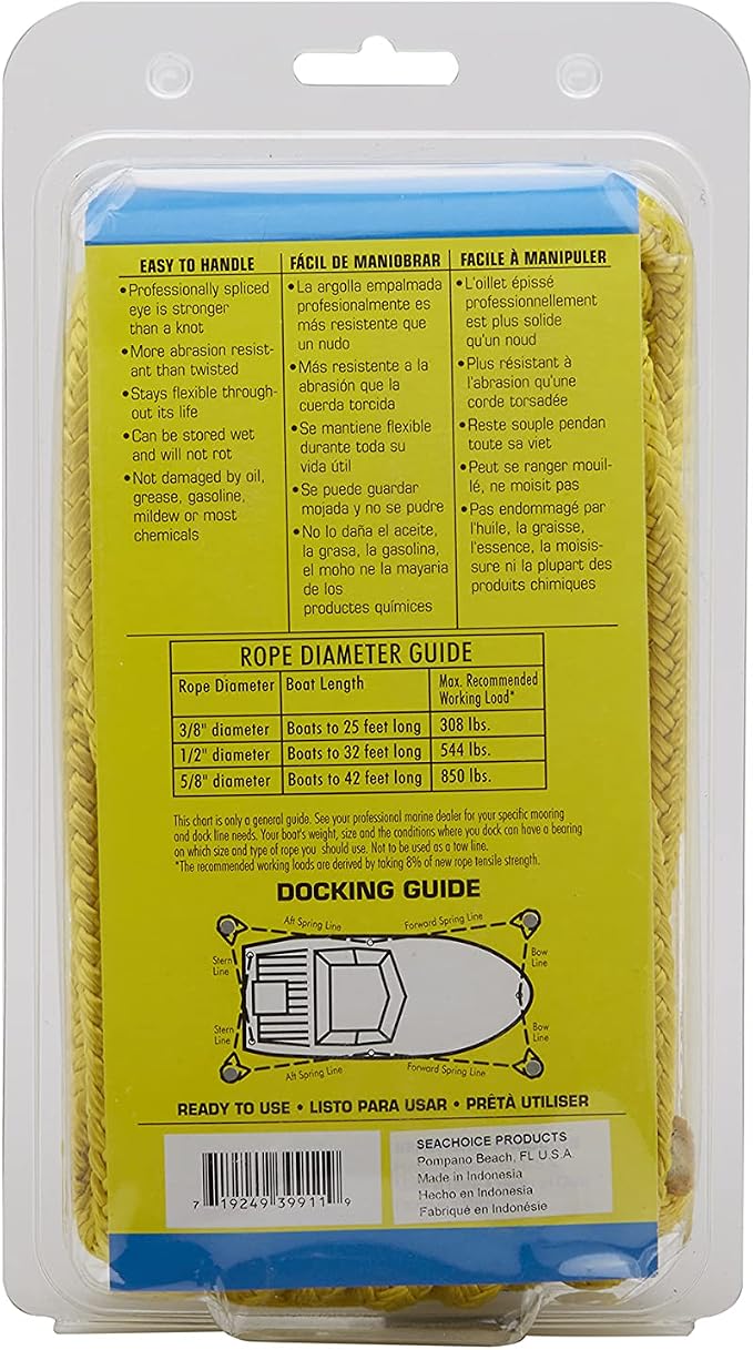 Seachoice Double-Braid Nylon Dock Line