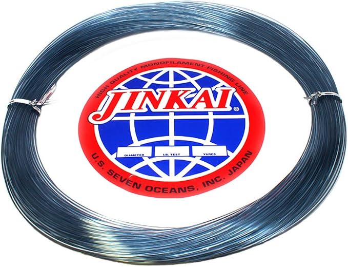 Jinkai Premium Monofilement Leader - 100yd Coil - 50lb-600lb - Smoke Blue