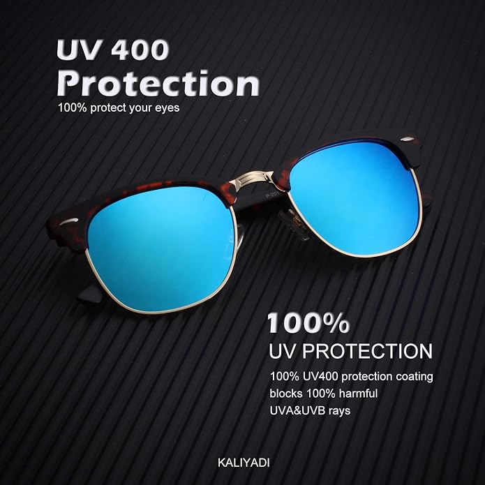 KALIYADI Sunglasses Men Polarized for Mens and Womens Unisex Sun Glasses for Driving UV Protection