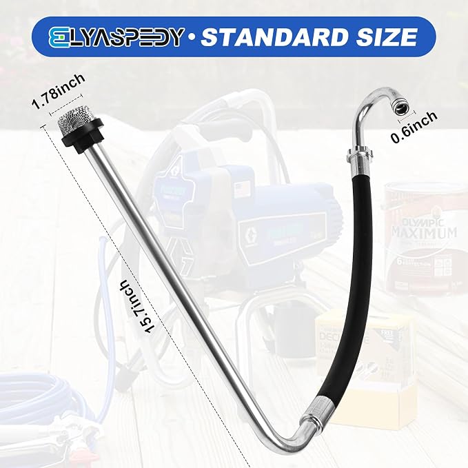 2026 New Stainless Steel Suction Hose,Compatible With Graco 390 395 490 495 595 And Tongshan T300 500 Airless Spraying/Line Painting Machine,Airless Paint Sprayer Accessories
