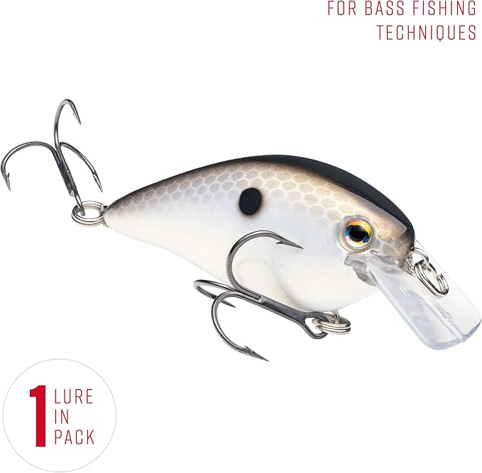 Strike King KVD 1.5 Hard Knock Fishing Lure, 3/8 oz, 3D Lifelike Eyes