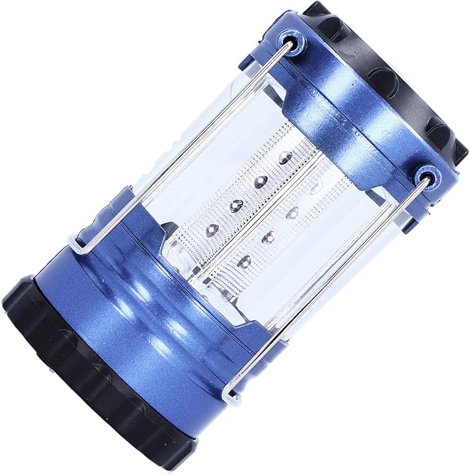 Generic Portable Camping Lantern, Super Bright 12 LED with Adjustable Rotating Switch and Reflective Lenses, with Handle Grip for Outdoor Activities Hiking Fishing