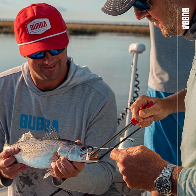 BUBBA Hook Extractor with Non-Slip Grip T-Handle with Marine Grade Stainless Steel Hook Extractor for Fishing and Angling