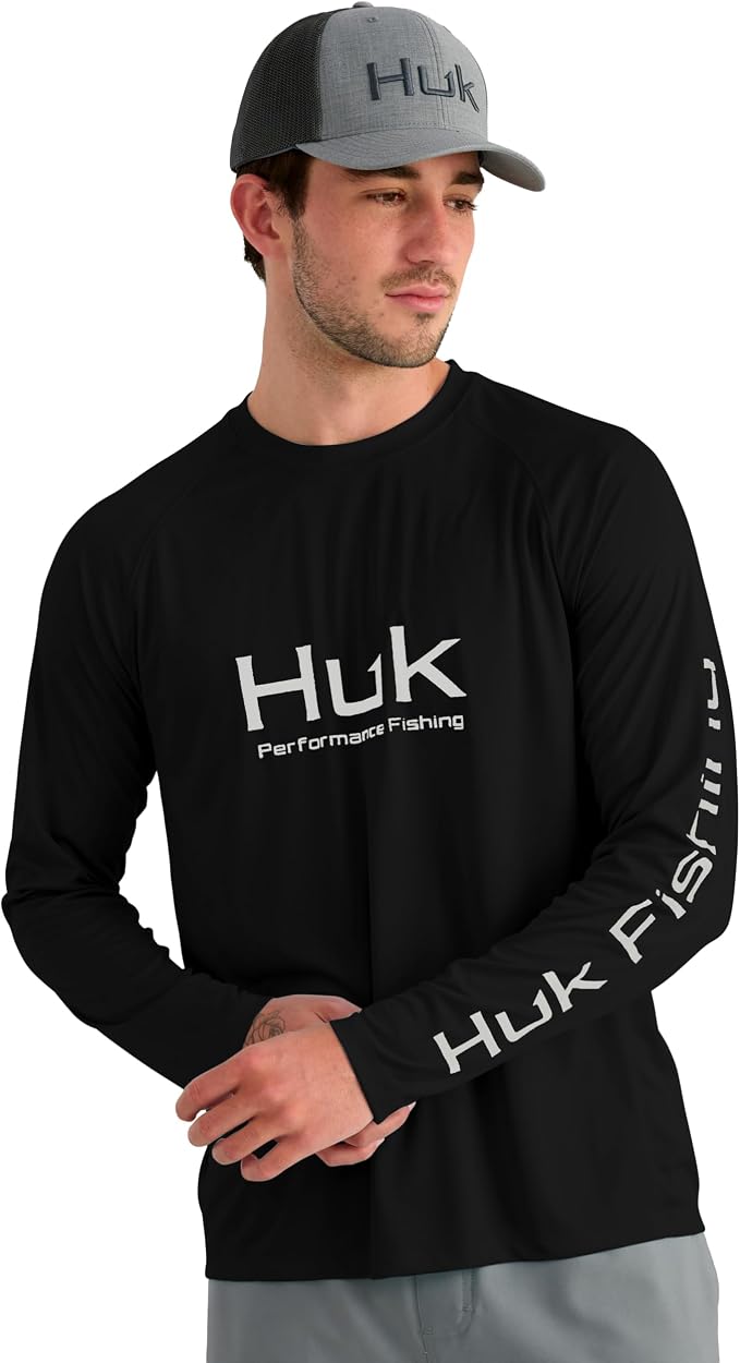 HUK Mens Pursuit Vented Long Sleeve, 30 UPF Fishing Shirt