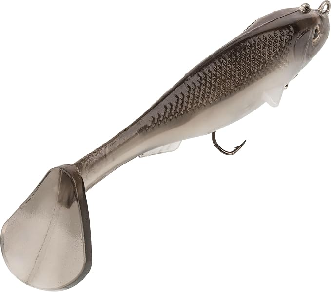 Strike King Final Copy Fishing Lure, Pre-Rigged Soft Plastic Swimbait, Free-Swinging Size 4 Treble Hook, Belly Magnetic Hook Keeper, 7/8-Ounce