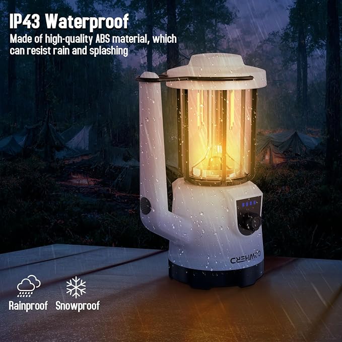 2-Pack Rechargeable LED Flashlight - 1200LM Super Bright, Spotlight & Lantern Modes, Waterproof, Power Bank, for Power Outages, Camping, Hiking, and Emergency Kits (8-Hour Runtime)