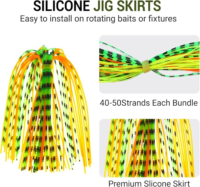 12/18/25/35 Colors Silicone Rubber Skirt & Legs, Fly Tying Materials Colorful DIY Fishing Accessory for Make Fly Fishing Lure Flies Jig Spinnerbait Trout Bass