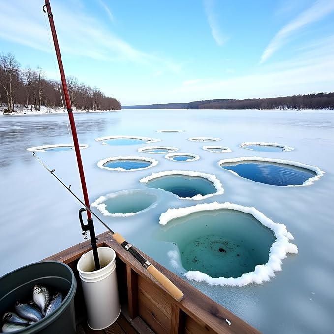 ICE Fishing Rod,Winter Fishing Rods Ice Fishing Rods Pen Pole Lures Fishing Tackle Spinning Casting Hard Rod Without Reel Useful and Practical Fishing Rod and Reel Combos Hunting and Fishing (75cm)