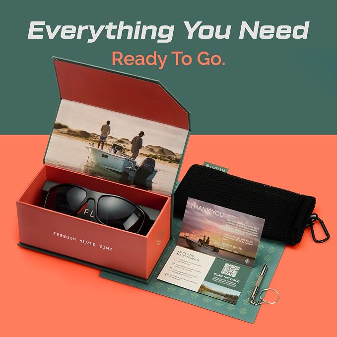 STONE Floating Polarized Fishing Sunglasses for Men and Women Lightweight UV400 sport for Driving Cycling Running
