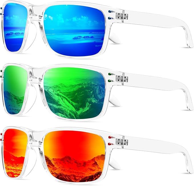 KALIYADI Polarized Sunglasses for Men and Women Vintage Style Sun Glasses for Fishing Running Driving with UV Protection
