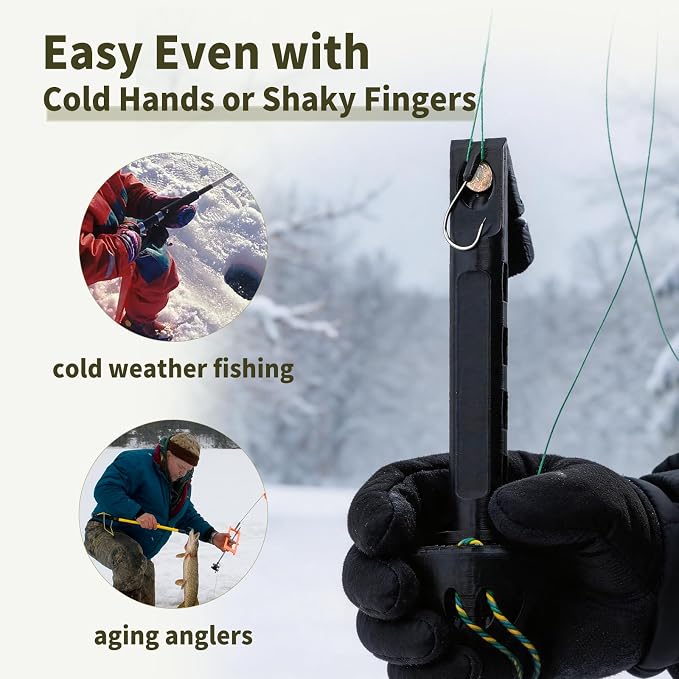 Fly Fishing Magnetic Fly Threader Tool for Small Hooks & Fine Tippet, Magnetic Hook Threader Knot Assist