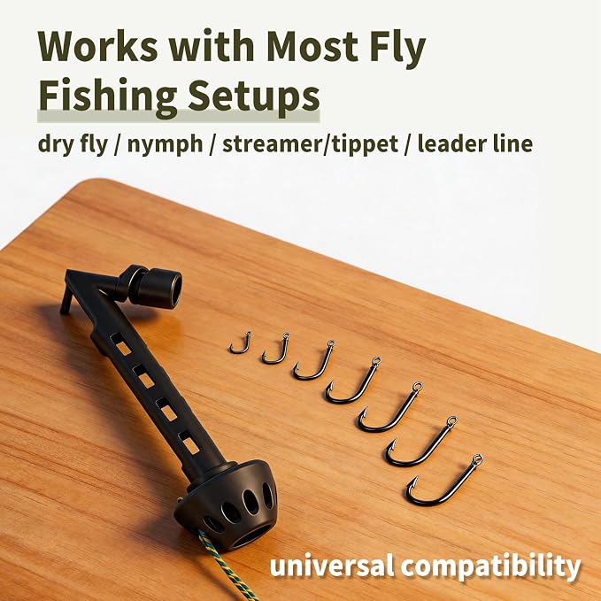 Fly Fishing Magnetic Fly Threader Tool for Small Hooks & Fine Tippet, Magnetic Hook Threader Knot Assist
