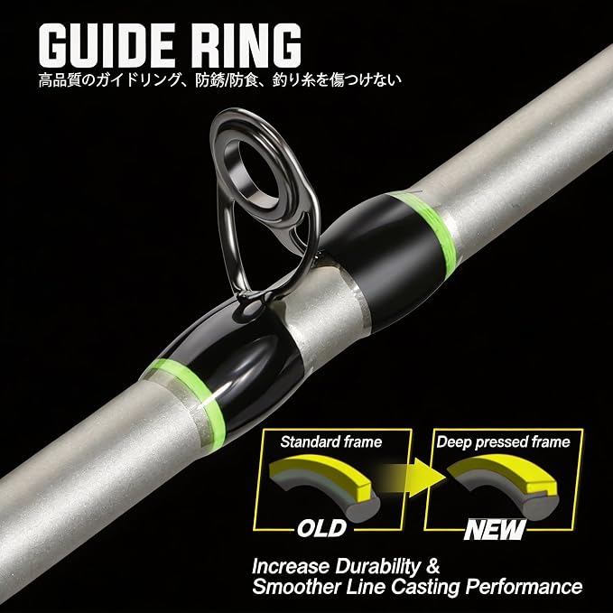 Sougayilang Baitcasting Combo – 8.0:1 Gear Ratio, 18LB Drag, 9+1 Bearings, IM7 Graphite 2-Piece M/MH Rod, EVA Handle, Camo Finish for Topwater Bass, Pike, Walleye