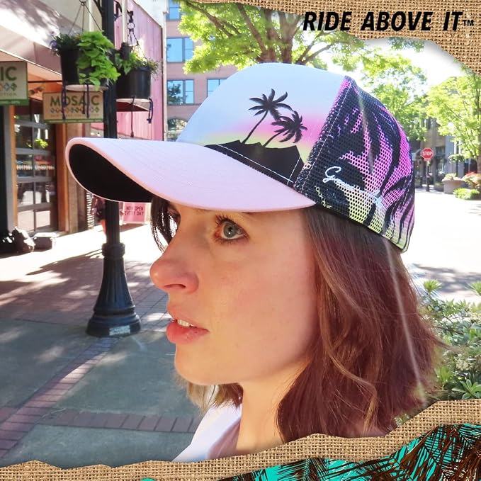 Grace Folly Beach Trucker Hats for Women- Snapback Baseball Cap for Summer