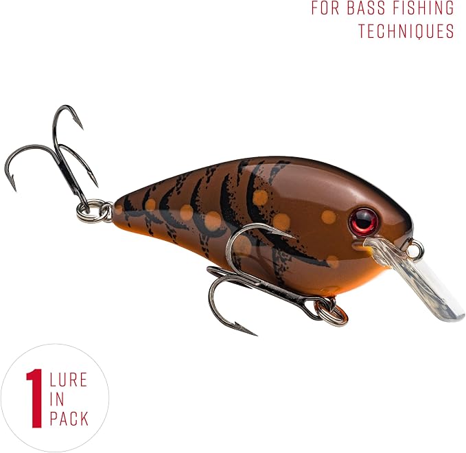 Strike King KVD 1.5 Hard Knock Fishing Lure, 3/8 oz, 3D Lifelike Eyes