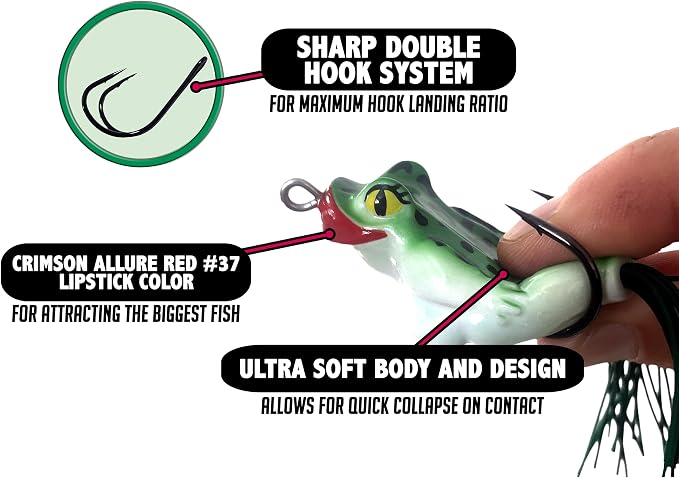 Ol’ Slumpy™ Topwater Frog (2-Pack) | Topwater frog lure