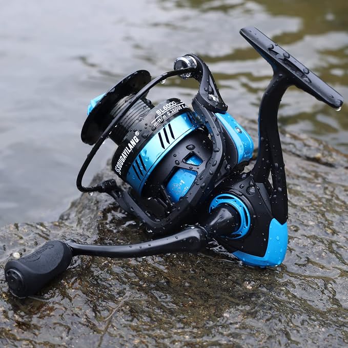 Sougayilang Fishing Reel, Ultralight Spinning Reel with Aluminum Spool, 5.2:1 High Speed Spinning Fishing Reel, 1000-6000 Series for Freshwater