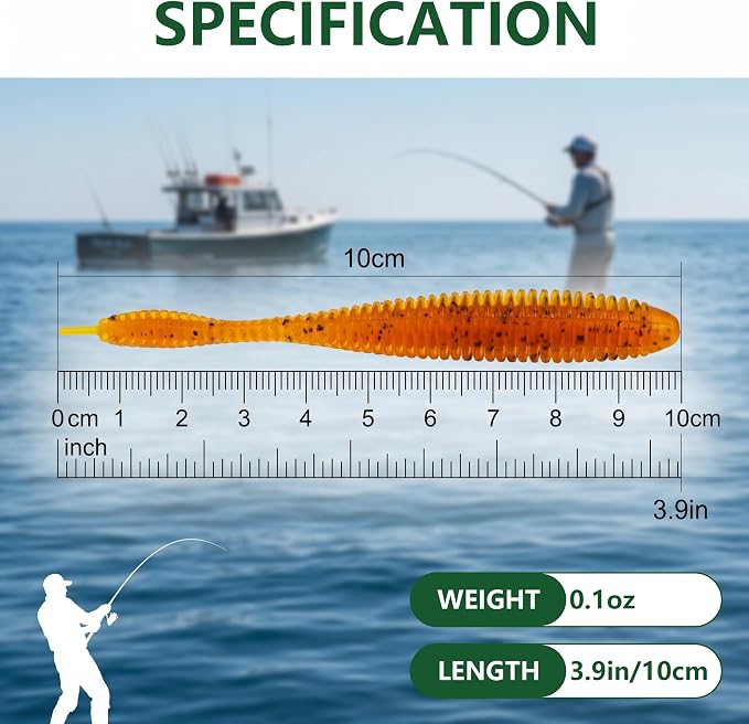 Soft Fishing Lures for Bass Fishing:Pre-Gigged Swim Baits for Saltwater or Freshwater.Soft Plastic Fishing Accessories.