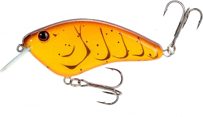 Strike King Hardliner Fishing Lure, Flat Sided Crankbait, Circuit Board Lip, Extra Tight Wobble, Size 4 Treble Hooks