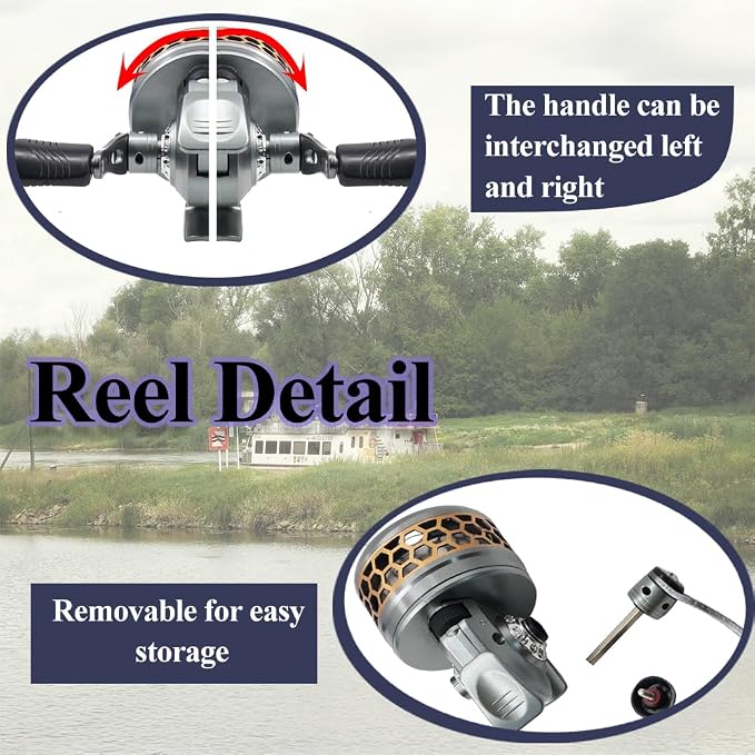 SUFFUSE Fishing Rod, Portable Catapult Lure Fishing Tools, Saltwater and Freshwater Great Gear for Traveling