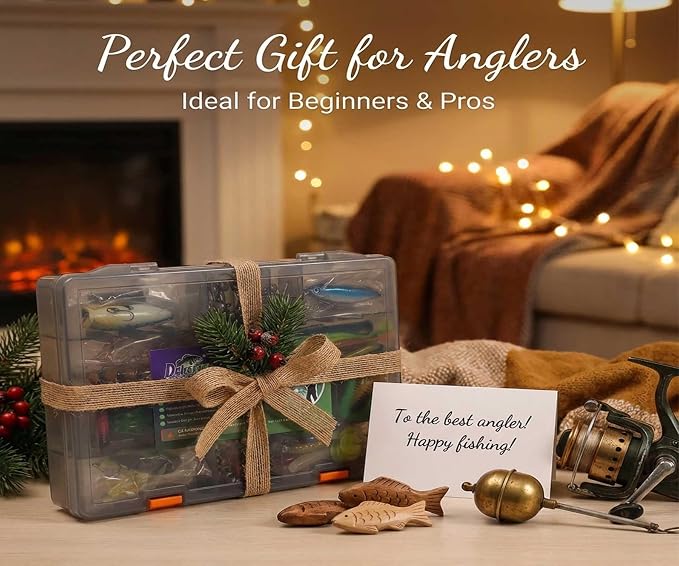 Elite Series Bass Fishing Tackle Kit - Fully Loaded Box, No Junk Fillers - Durable Lightweight Portable Pro Gear for Youth, Teens, Beginners & Kayak - Premium Gift for All Levels