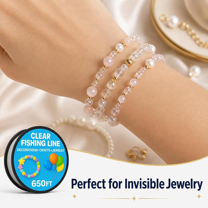 Clear Fishing Line for Decorations - Crafts - Jewelry