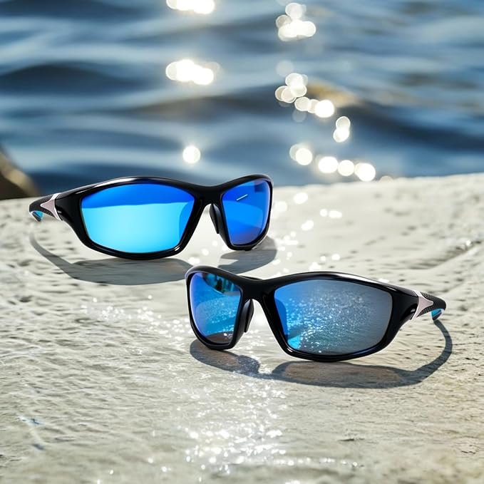 Polarized Sports Sunglasses For Men Women Unbreakable Frame Cycling Driving Fishing UV400 Protection