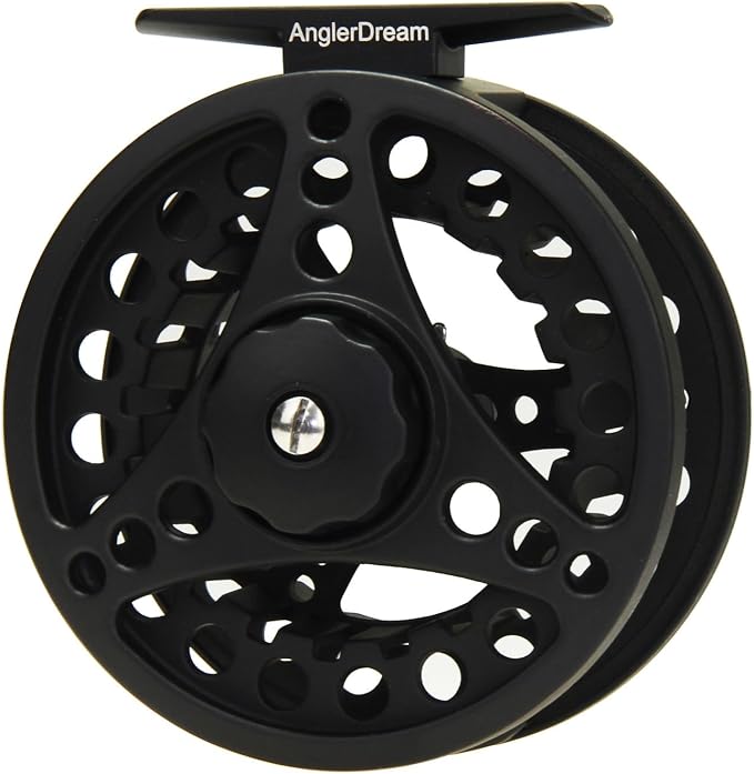 (1/2WT 3/4WT 5/6WT 7/8WT) Fly Reel with Line Combo Aluminum Alloy Large Arbor Fly Fishing Reels Weight Forward Fly Line with Braided Backing Taper Leader Pre-Tied