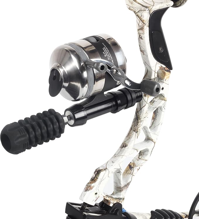 Bowfishing Reel with Fishing Reel Seat Left and Right Reversible Handle,for Compound Bow and Recurve Bow