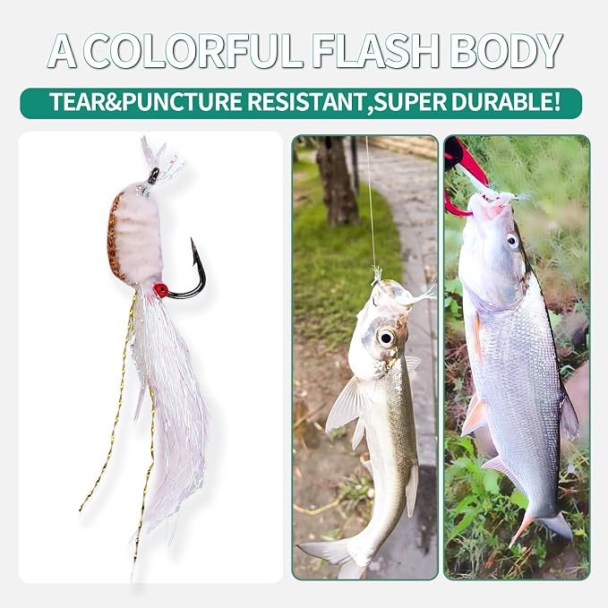 Artificial Luminous Ice Silk Shrimp Swim Fishing Bait, Glowing Fishing Lures, Soft Plastic Baits for Saltwater, Bass, Trout, Walleye, Crappie (Pack of 5 with 2 Sinkers)