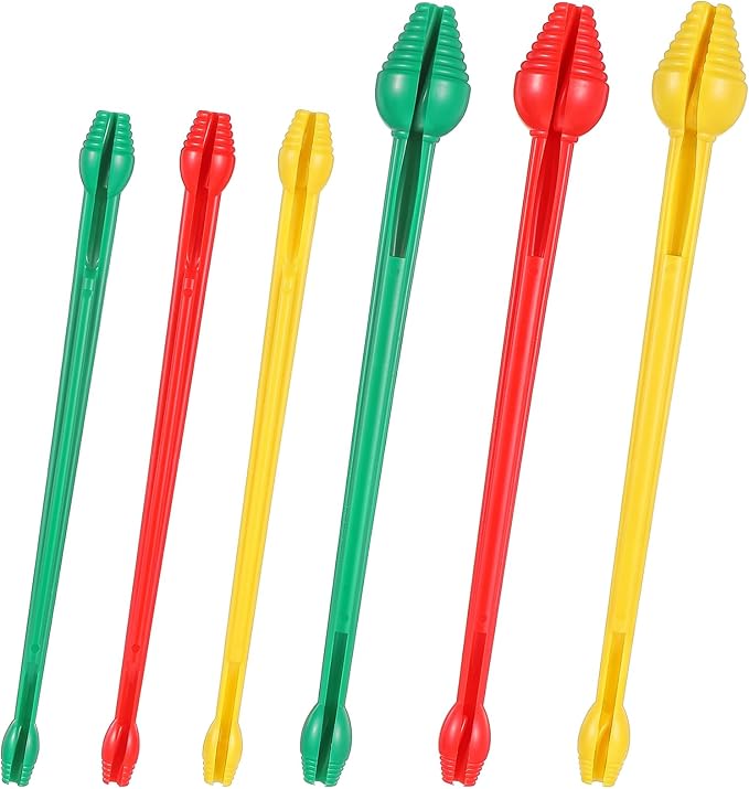 6 Pcs Fishing Hook Remover, Double-Head Design Fish Hook Remover Tool Fishing Gear Accessories (Red, Green, Yellow)