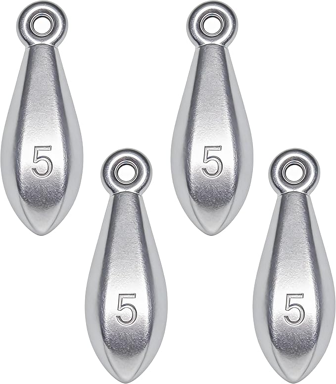 Fishing Weights Sinkers Bank Sinkers Bullet Weights for Surf Fishing Pier Bank Fishing Saltwater Fishing Gear 1oz to 8oz